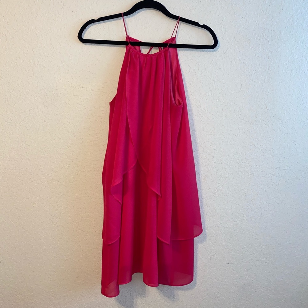 Pink Flowy Mini Dress